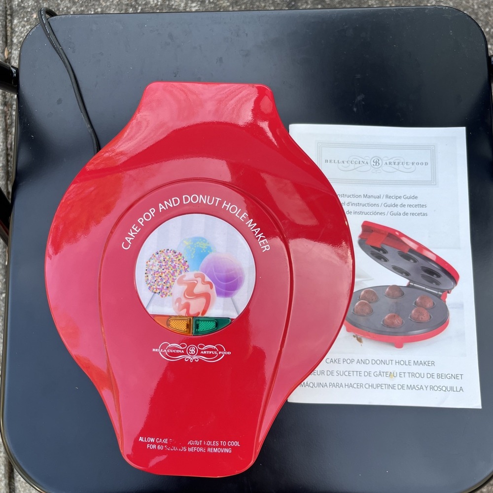Bella Donut hole and cake pop maker With Instruction Manual‎ EUC